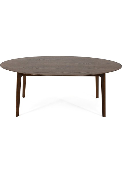 Henlow Koyu Meşe Oval Yemek Masası