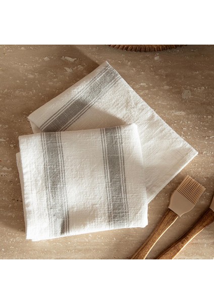 Remsa Beyaz/açık Gri Pamuklu 2'li Mutfak Havlusu Seti fiyatları