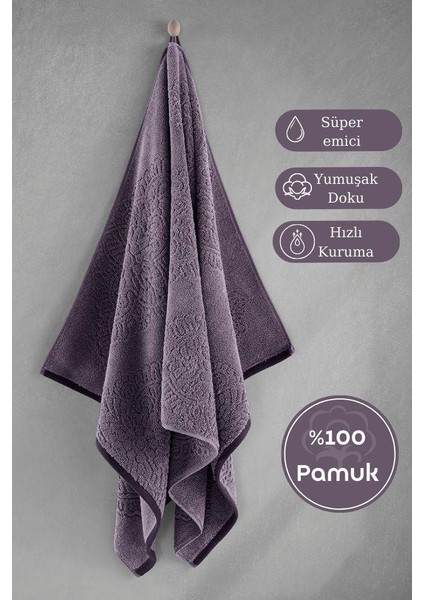 Pamuk Tekli Havlu Jakarlı Karna Premıum Vance - 50 x 90 fırsatları