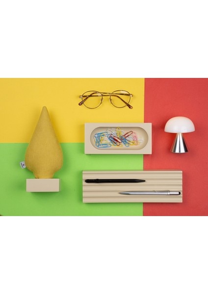 Kayigo Woody Krem Üçlü Ofis Seti - Sarı Ladin fiyatları