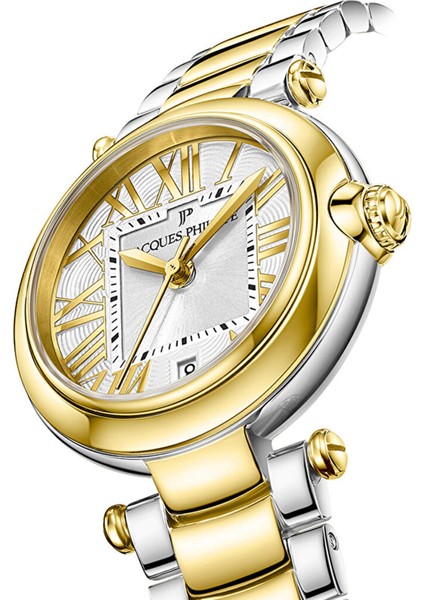 JPQLS967328YG Altın Rengi Metalik Gri Çelik Kadın Kol Saati modelleri