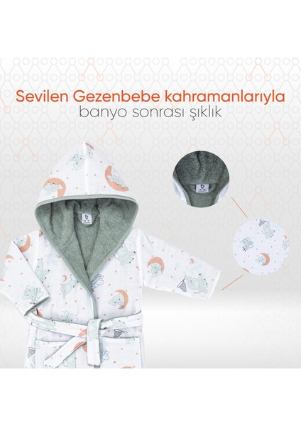 Hero Desenli Elephant Müslin Havlu Bebek Çocuk Bornozu fırsatları