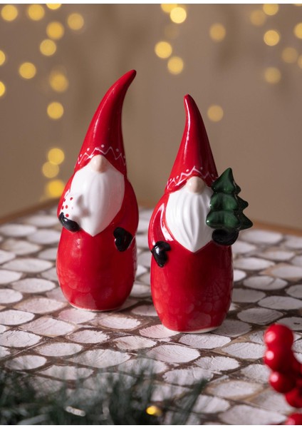 Dekoratif Yılbaşı Süsü Şans Cücesi 5X5X15 cm modelleri