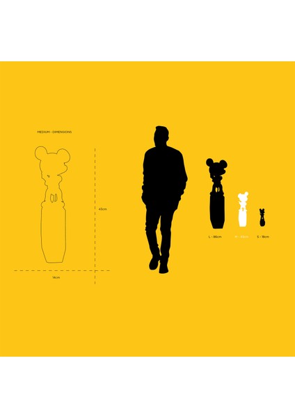 Medium Mickey Rock Arik Levy Heykel