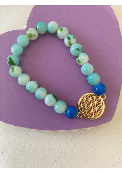 Yaşam Çiçeği Figürlü Bileklik modelleri