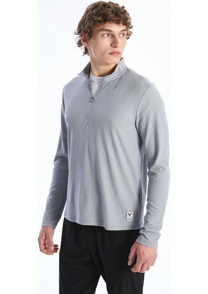 Yeni Sezon Dik Yaka Erkek Sweatshirt