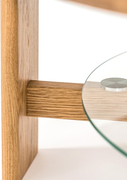 Vasso Camlı Natürel Meşe Orta Sehpa modelleri