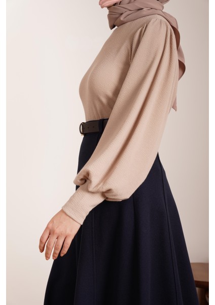 Kloş Kaşe Etek - Lacivert fiyatları