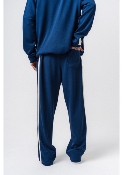 Erkek Şerit Detaylı Modal Baggy Eşofman Altı Lacivert fırsatları