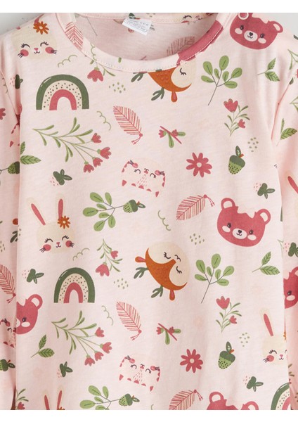 Yeni Sezon Bisiklet Yaka Baskılı Kız Bebek Tişört fiyatları