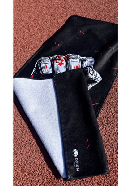 Pamuklu Yeni Nesil Fitness Spor Havlusu - Dijital Baskılı - Hızlı Kuruyan Mikrofiber |never Give Up fırsatları