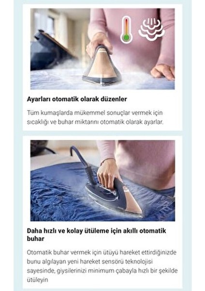 9000 Serisi Taban Kameralı Buhar Kazanlı Ütü | Ütülediğiniz Kumaşı Bilen Tek Ütü | Hafif Ütü 3100W modelleri