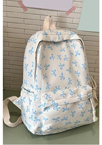 Kore Tarzı Kurdele Desenli Sırt Çantası Spor Çantası Okul Çantası Günlük Kullanım Çanta fırsatları