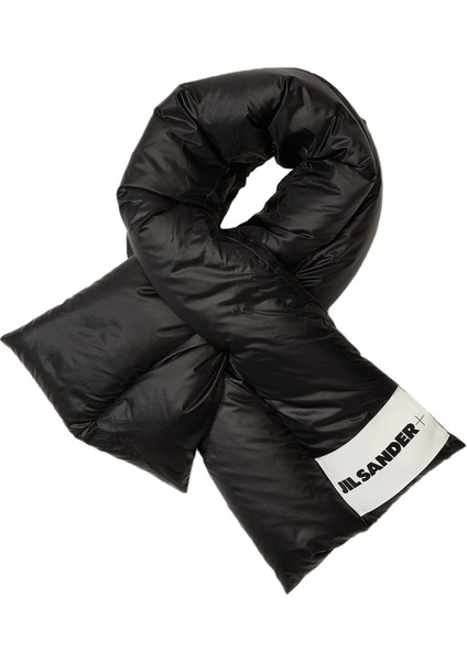 Siyah Kadın Puff Atkı