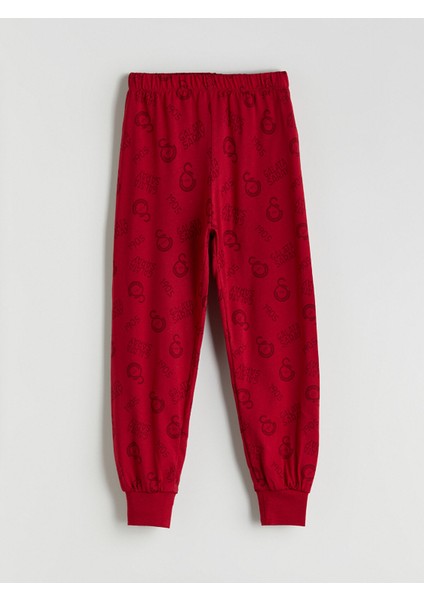 Yeni Sezon Bisiklet Yaka Galatasaray Baskılı Erkek Çocuk Pijama Takımı indirimleri