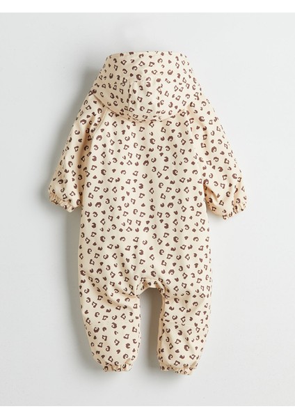 Yeni Sezon Kapüşonlu Baskılı Kız Bebek Astronot Mont fiyatları