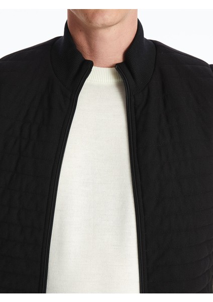 Yeni Sezon Standart Kalıp Dik Yaka Erkek Triko Yelek fırsatları