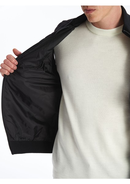 Yeni Sezon Standart Kalıp Dik Yaka Erkek Triko Yelek indirimleri