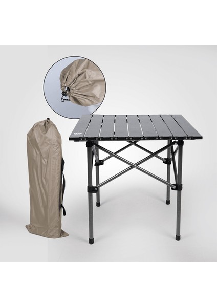 Siyah Taşıma Çantalı Katlanır Kamp ve Piknik Masası fiyatları