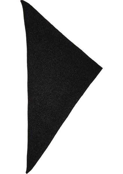 Siyah Simli Kadın Kaşmir Şal