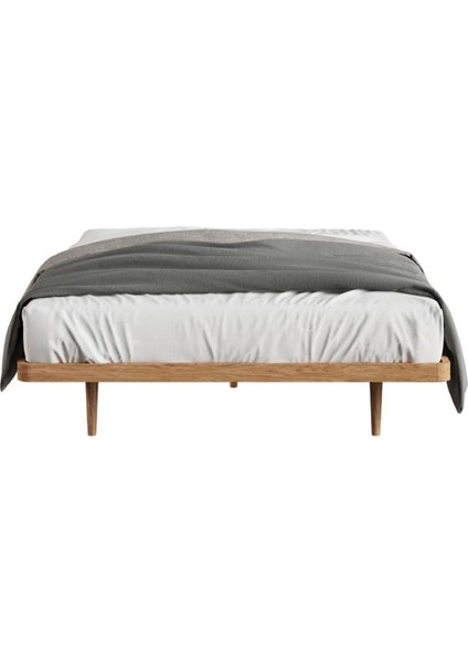 Pera Meşe Ahşap Çift Kişilik Karyola 127X205 cm fiyatları