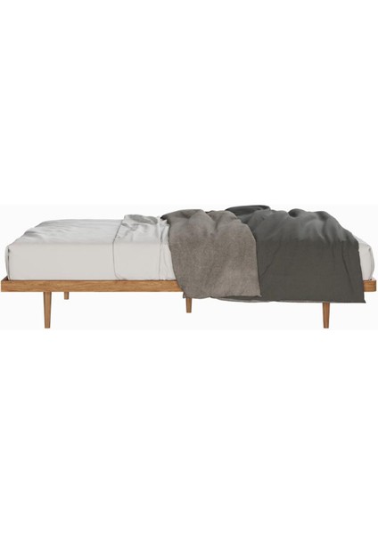 Pera Meşe Ahşap Çift Kişilik Karyola 127X205 cm fırsatları