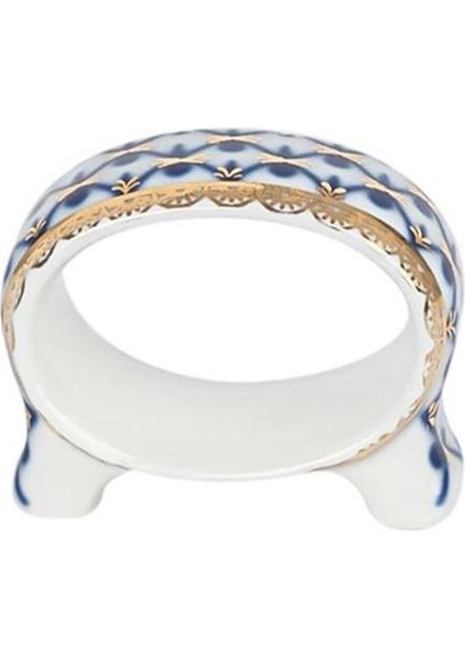 Cobalt Net Mavi Porselen Peçete Yüzüğü