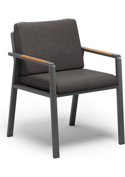 Bold Anthracite Tik Ağacı Bahçe Sandalyesi