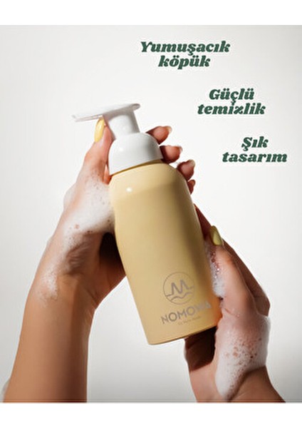 Köpük Sabun Başlangıç Seti | Butter Yellow Sabunluk (350 Ml) 2 Tablet, 700 ml Sabun Üretir fiyatları