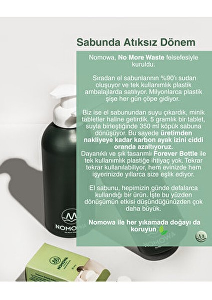 Köpük Sabun Başlangıç Seti | Butter Yellow Sabunluk (350 Ml) 2 Tablet, 700 ml Sabun Üretir