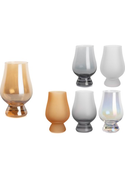 Lüster Mat Mix 6'lı Ayaklı Cam Bardak Seti