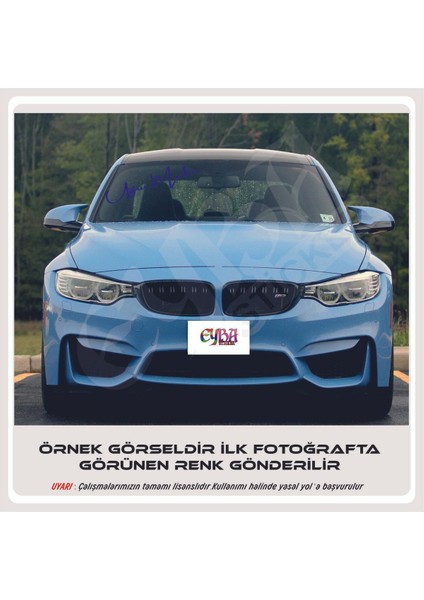 Isim Imza Ön Cam Yazı Büyük Boy 40X12 cm 1 Adet Araba Sticker-Karavan fırsatları