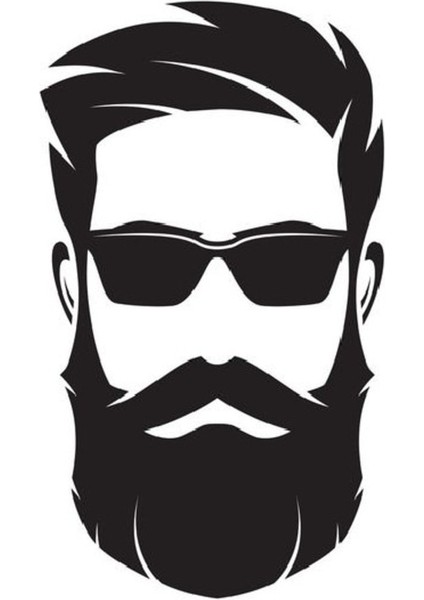 Kuaför Sticker Güzel Kadın Makas Kesim Saç Erkek Berber Sticker - Çocuk Odası -Uyku - Duvar