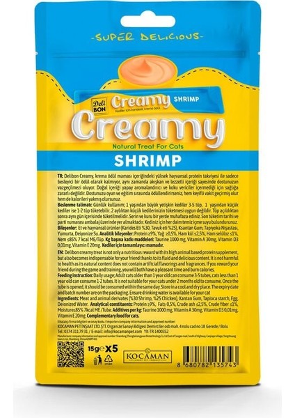 Creamy Ödül Maması Karidesli 15GR 5li Paket fiyatları