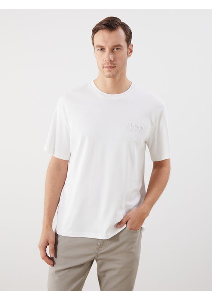 Yeni Sezon Bisiklet Yaka Baskılı Erkek Tişört