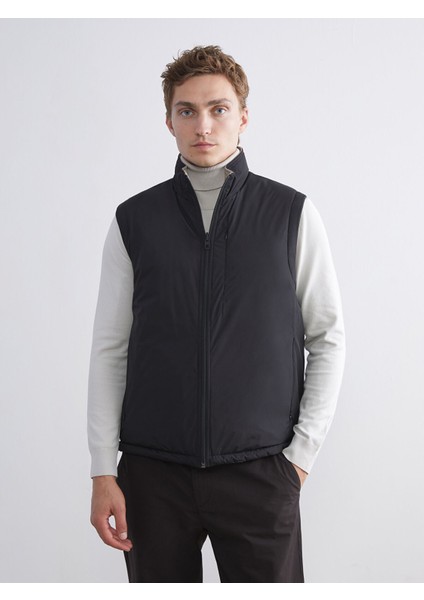 Yeni Sezon Çift Taraflı Dik Yaka Erkek Şişme Yelek
