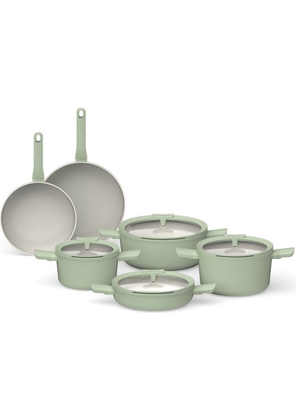 Leo Balance Sage Alüminyum 10 Parça Tencere Seti