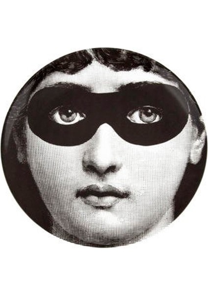 No 22 Yüz Baskılı Porselen Dekoratif Tabak