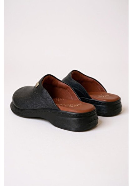 Hipokrat HP650 Hakiki Deri Ortopedik Sabo Terlik Doktor Hastane Aşçı Iş Terliği