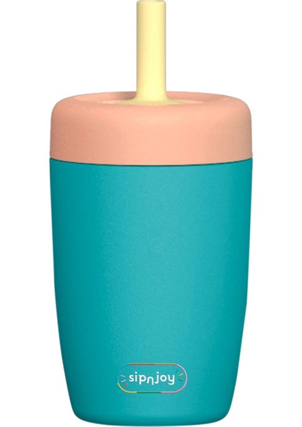 Strawbuddy Aqua Çelik Çocuk Tumbler 360 ml