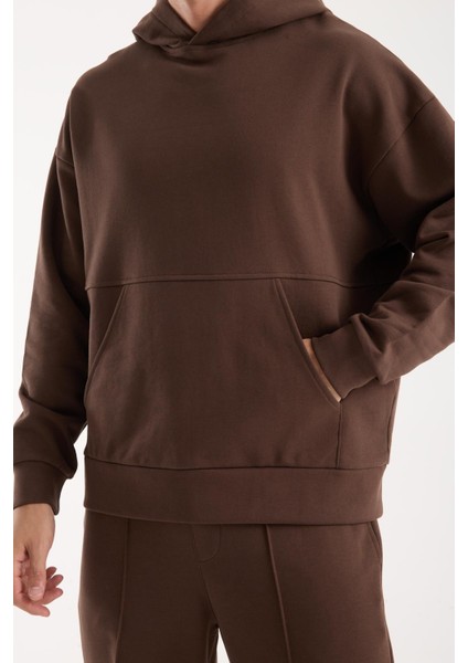 %100 Pamuk Premium Kalite Oversize Kapüşonlu Sweatshirt - Kanguru Cepli Hoodie fiyatları