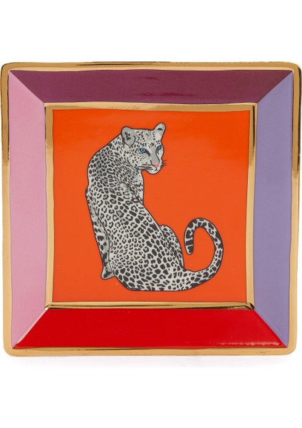 Safari Kare Formlu Porselen Tepsi