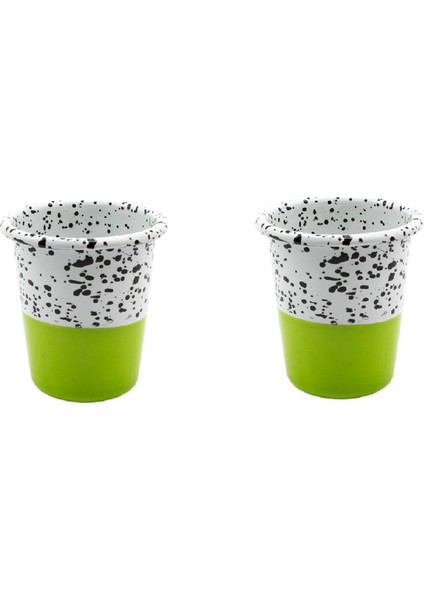 Mind Pop Lime Emaye 2'li Küçük Bardak Seti