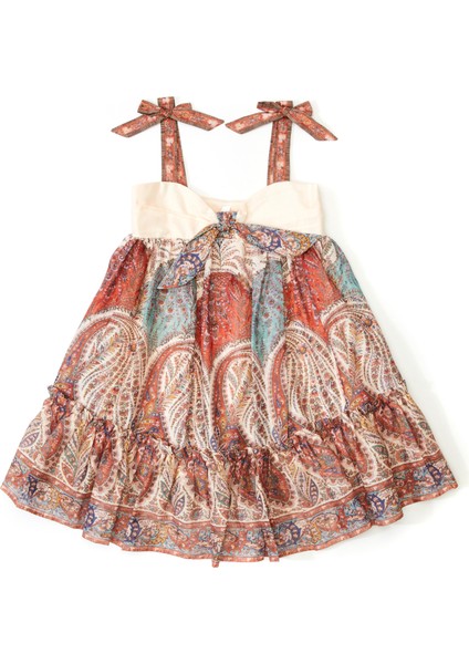 Krem Kız Çocuk Elbise