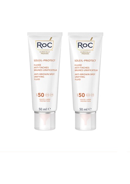 Soleil Protect SPF50+ Leke Karşıtı 2'li Yüz Güneş Kremi 50 ml