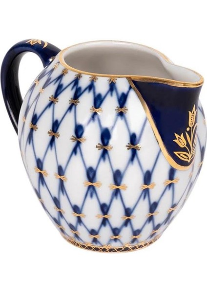 Cobalt Net Mavi Porselen Sütlük