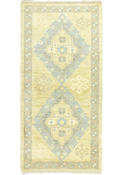 Thyme El Dokuma Rustik Yün Halı 67 x 138 cm