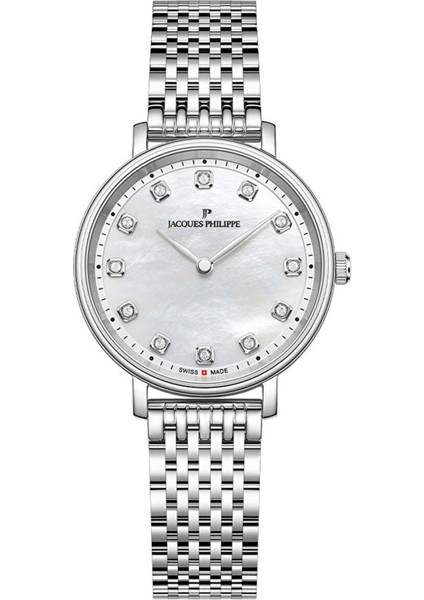 JPQLS751386 Metalik Gri Çelik Kadın Kol Saati