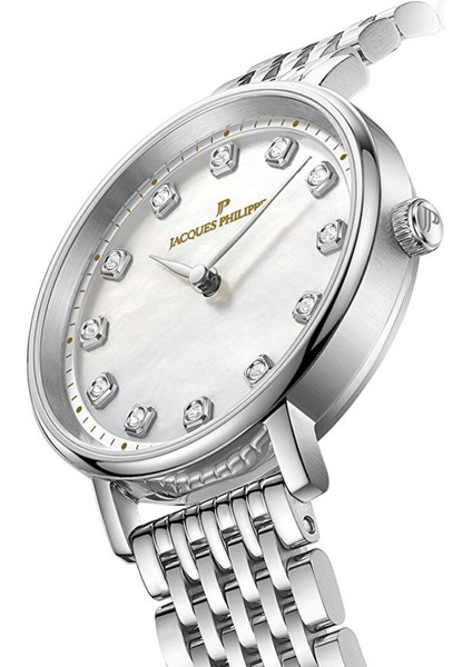 JPQLS751386 Metalik Gri Çelik Kadın Kol Saati modelleri