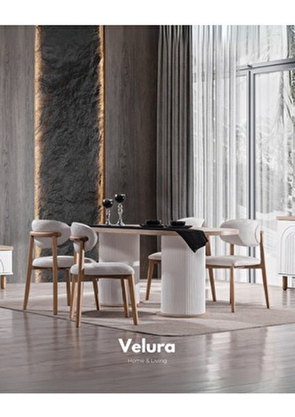 Boerno Yemek Odası Takımı (Yemek Masası + 4 Adet Sandalye) fiyatları